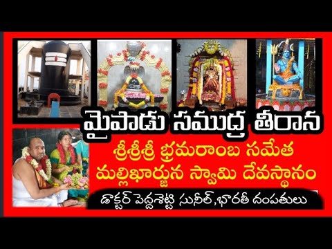 సముద్రానికి అనుకుని శ్రీ భ్రమరాంబ సమేత మల్లిఖార్జున స్వామి ఆలయం